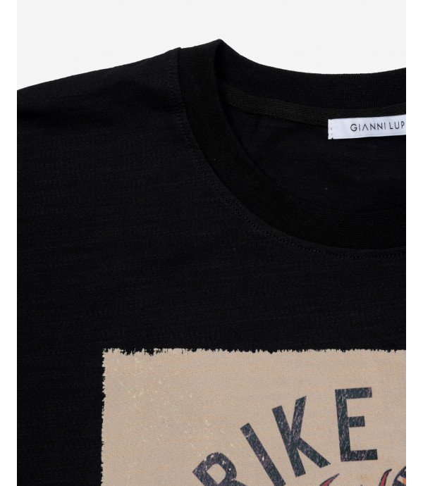 T-shirt con stampa tigre