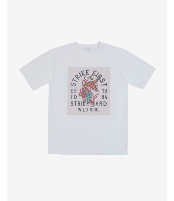 T-shirt con stampa tigre