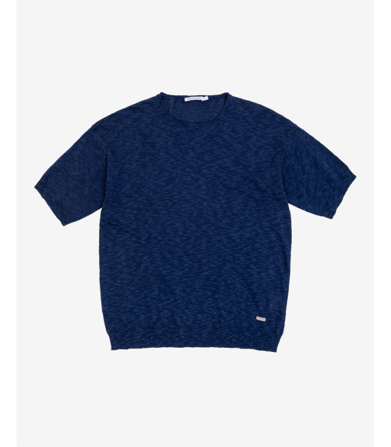T-shirt in maglia melange