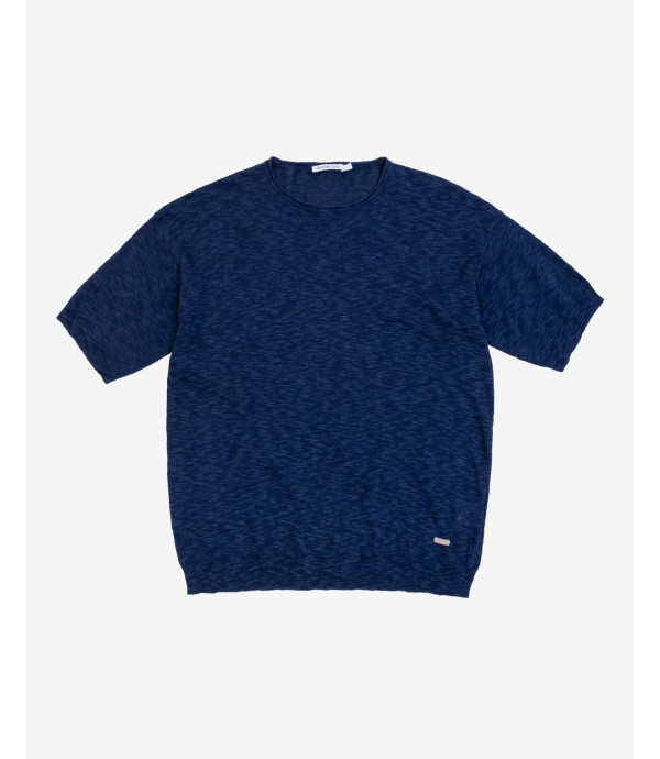 T-shirt in maglia melange