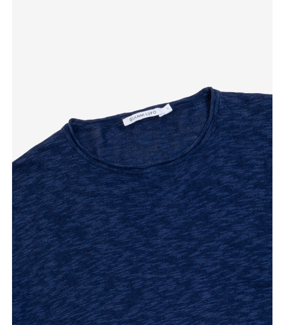 T-shirt in maglia melange