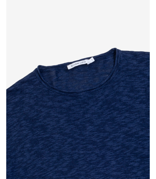 T-shirt in maglia melange
