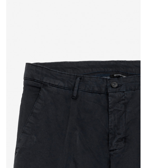 Pantaloni William Skinny fit in microfantasia