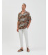 William skinny fit trousers in micro pattern