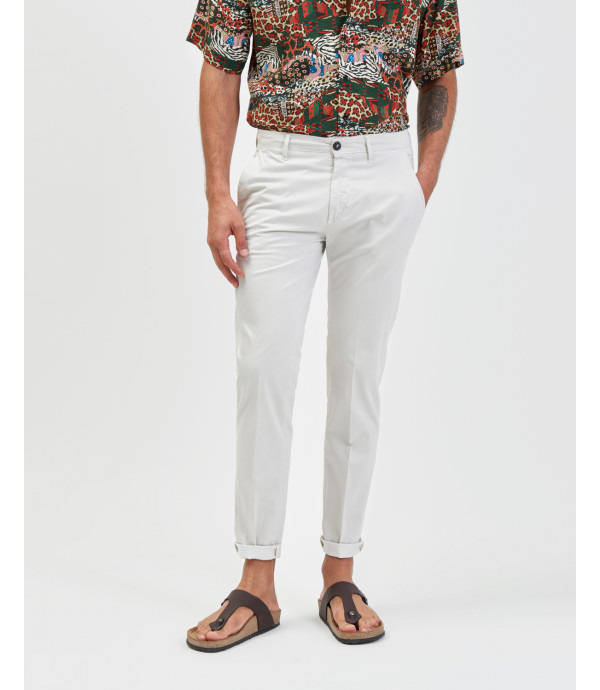 Pantaloni William Skinny fit in microfantasia