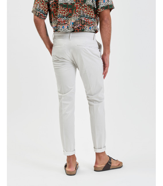 William skinny fit trousers in micro pattern