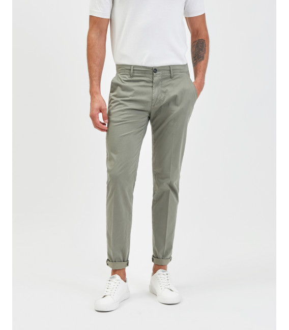 Pantaloni William Skinny fit in microfantasia