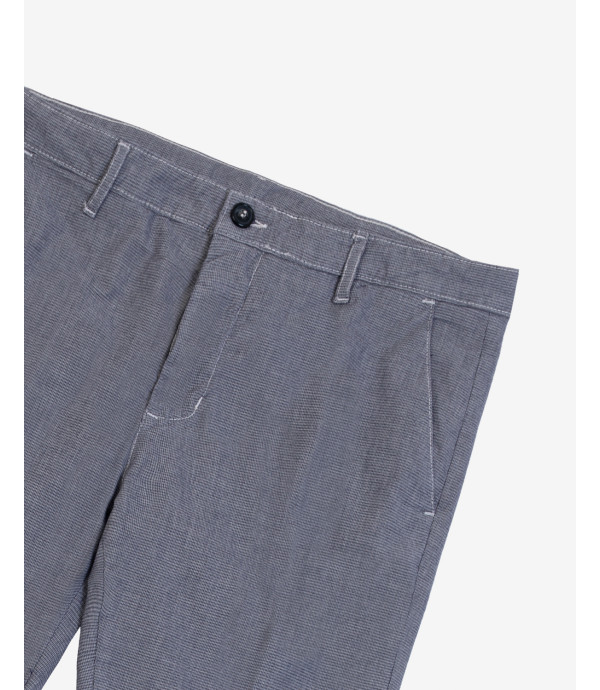 Pantaloni William Skinny fit in microfantasia