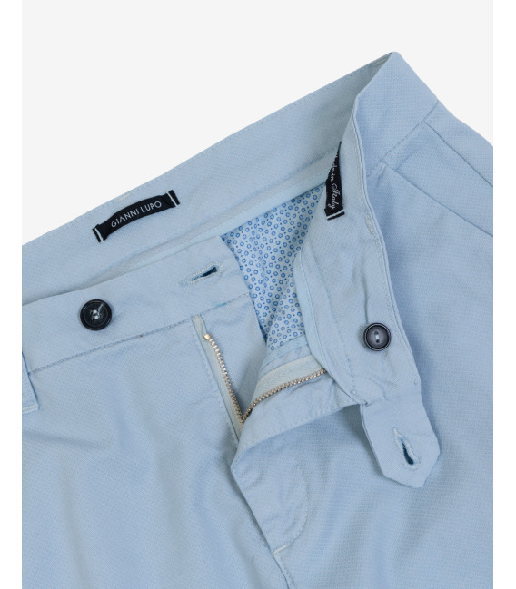Pantaloni Frank tapered in microfantasia