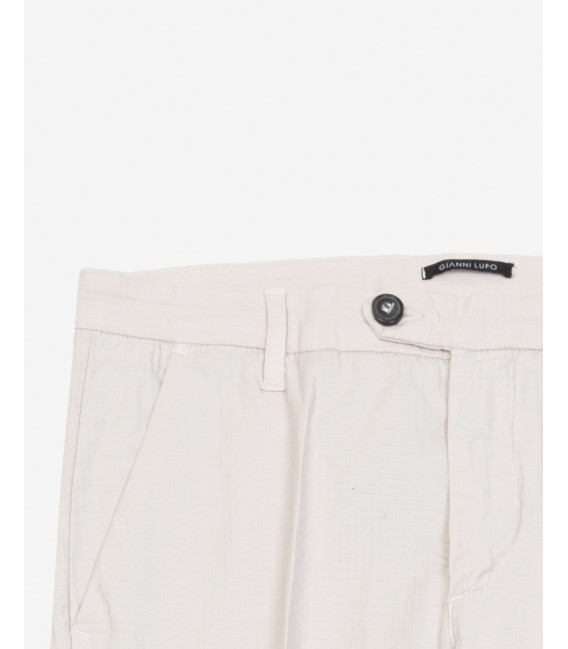 Pantaloni Frank tapered in microfantasia
