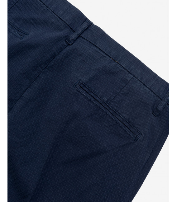 Pantaloni Frank tapered in microfantasia