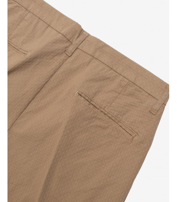 Pantaloni Frank tapered in microfantasia