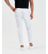 Pantaloni Frank tapered in microfantasia