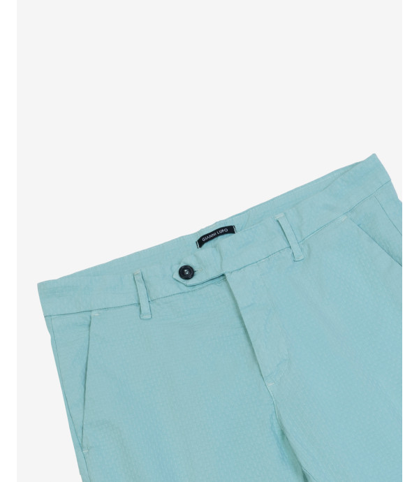 Pantaloni Frank tapered in microfantasia