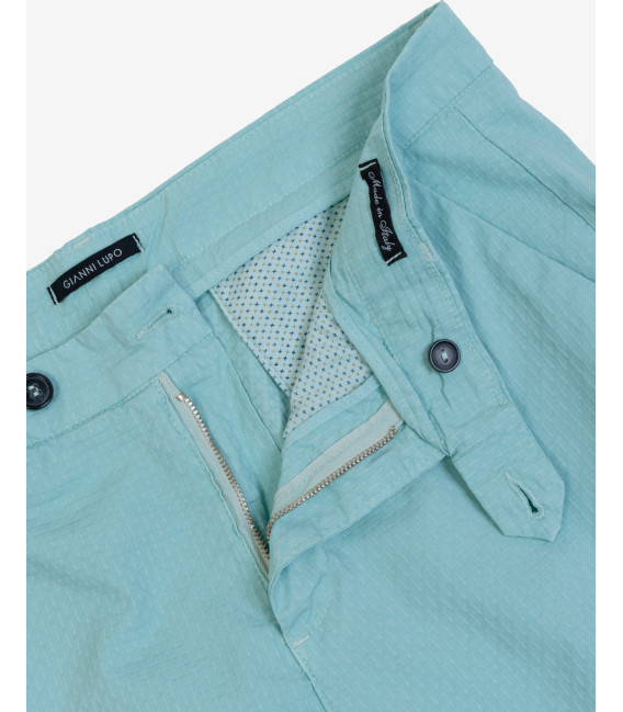Pantaloni Frank tapered in microfantasia
