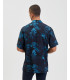 Camicia bowling stampa foglie viscosa