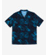 Camicia bowling stampa foglie viscosa