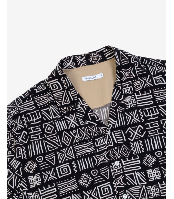 Camicia bowling stampa tulum viscosa