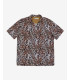Camicia bowling stampa leopardata in viscosa