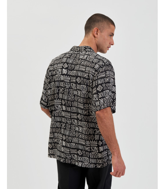 Camicia bowling stampa tulum viscosa