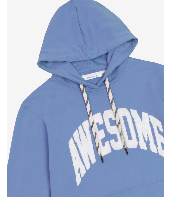 Hoodie with patchwork
