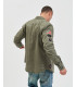 Overshirt stile militare con patch