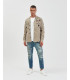 Overshirt stile militare con patch