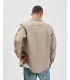 Overshirt stile militare con patch