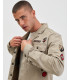 Overshirt stile militare con patch