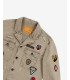 Overshirt stile militare con patch