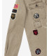 Overshirt stile militare con patch
