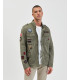 Field jacket con patch