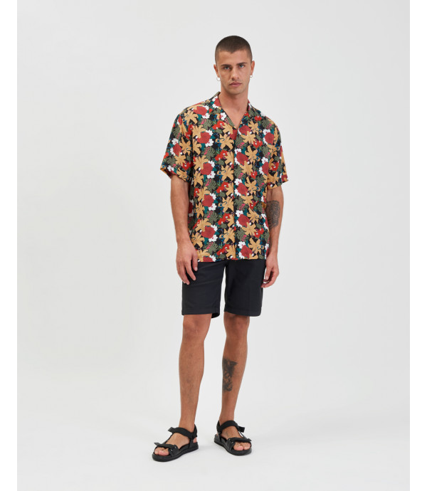 floral print shirt in viscose