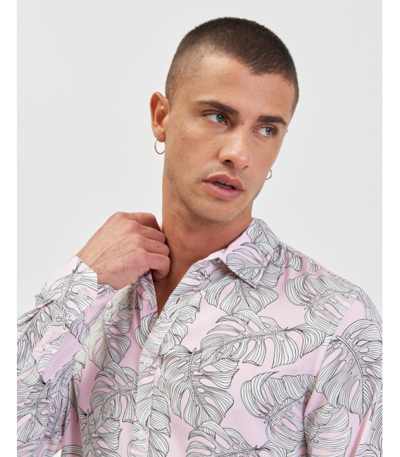 Camicia monstera cotone