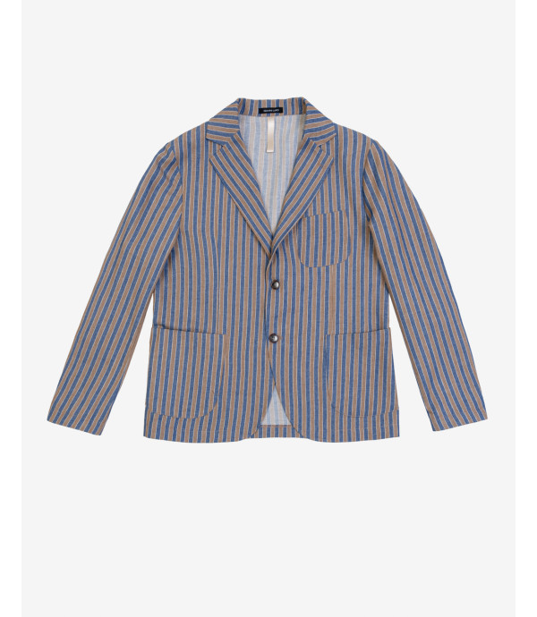 Single-breasted striped blazer