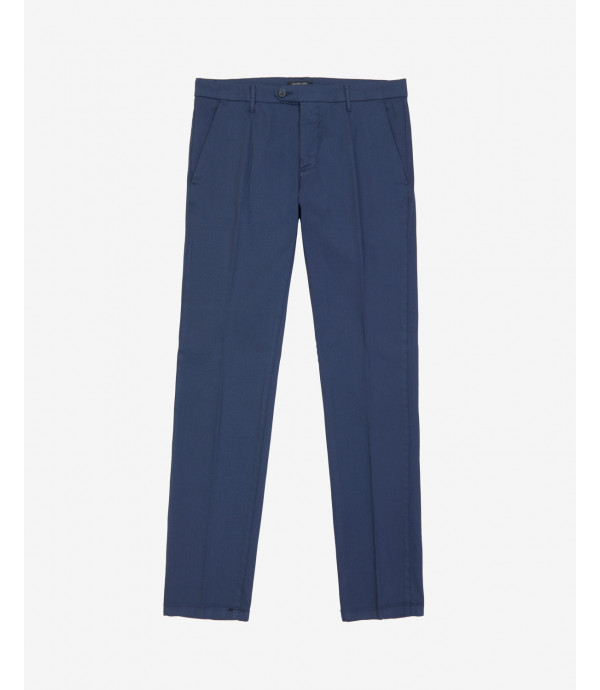 Pantaloni Frank tapered in microfantasia