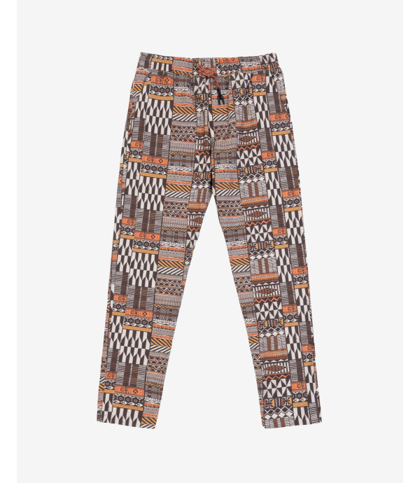 Pantalaccio in cotone lino fantasia folk