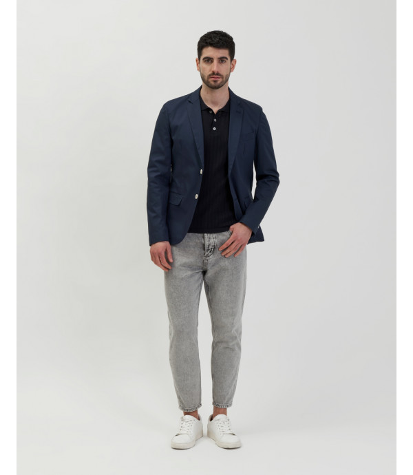 Jeans COPPER Carrot con tagli sul ginocchio grigi