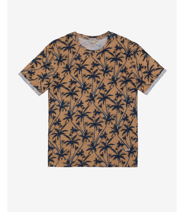 T-shirt palms in lino