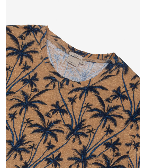 T-shirt palms in lino