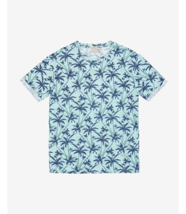 T-shirt palms in lino