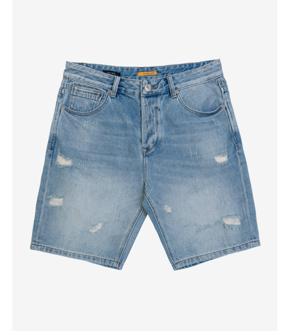 Bermuda jeans con strappi