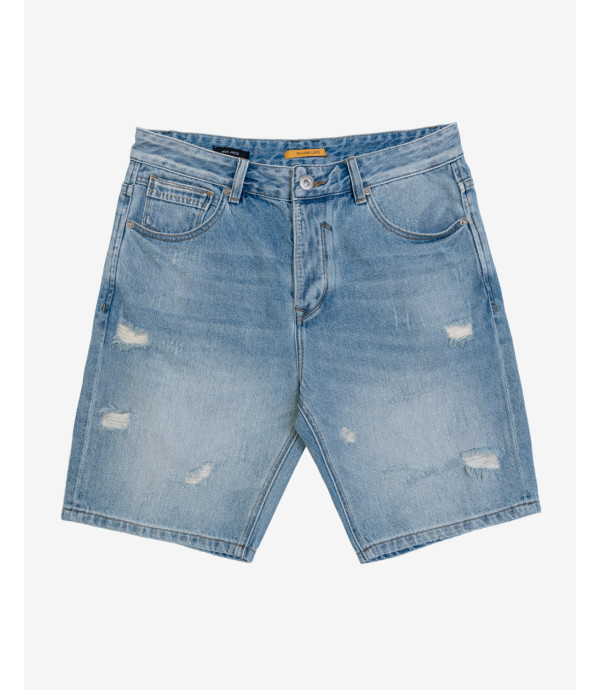 Bermuda jeans con strappi