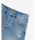 Bermuda jeans con strappi