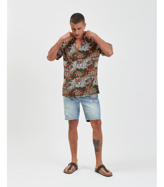 Bermuda jeans medium wash