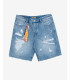 Bermuda jeans con strappi