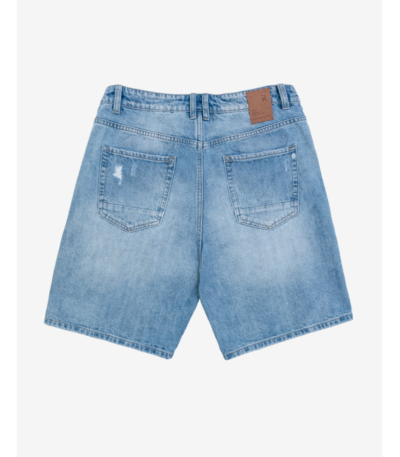 Bermuda jeans con strappi