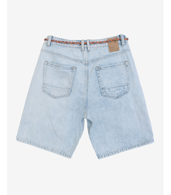 Bermuda jeans con strappi