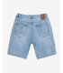 Bermuda jeans con strappi e patch