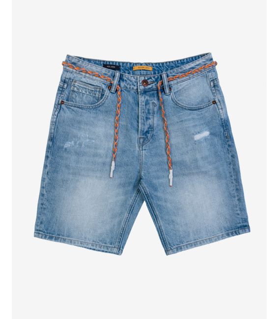 Bermuda jeans con strappi